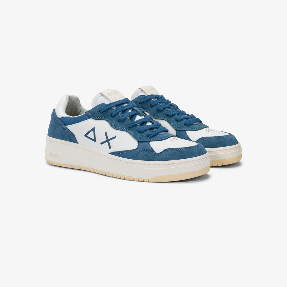 SUN68 BIG BASKET DARK AVIO SNEAKERS FOR MEN