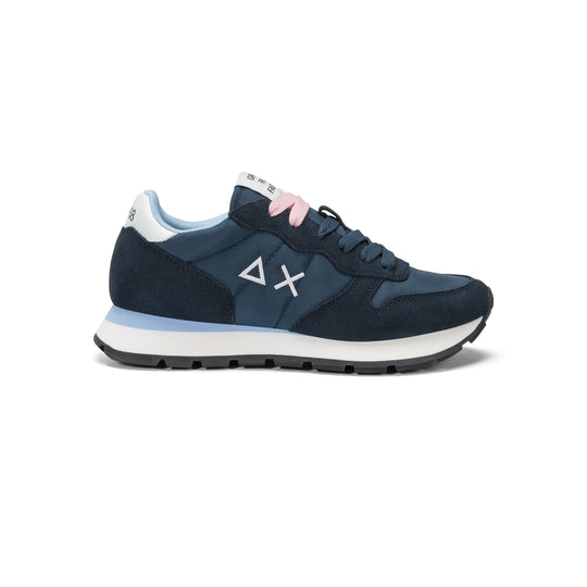 SUN68 ALLY SOLID NYLON NAVY BLUE SNEAKERS FOR WOMEN