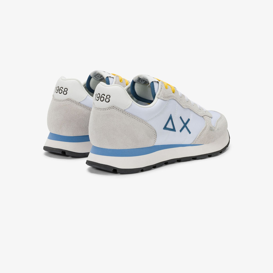 White Tom nylon and suede sneaker