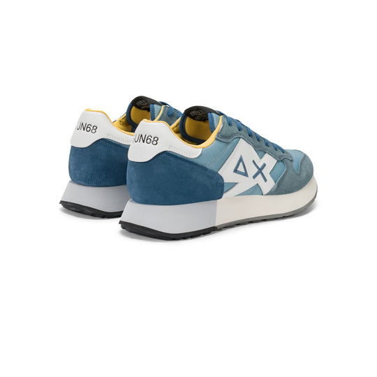 Light teal Jaki 2.0 Solid nylon and suede sneaker