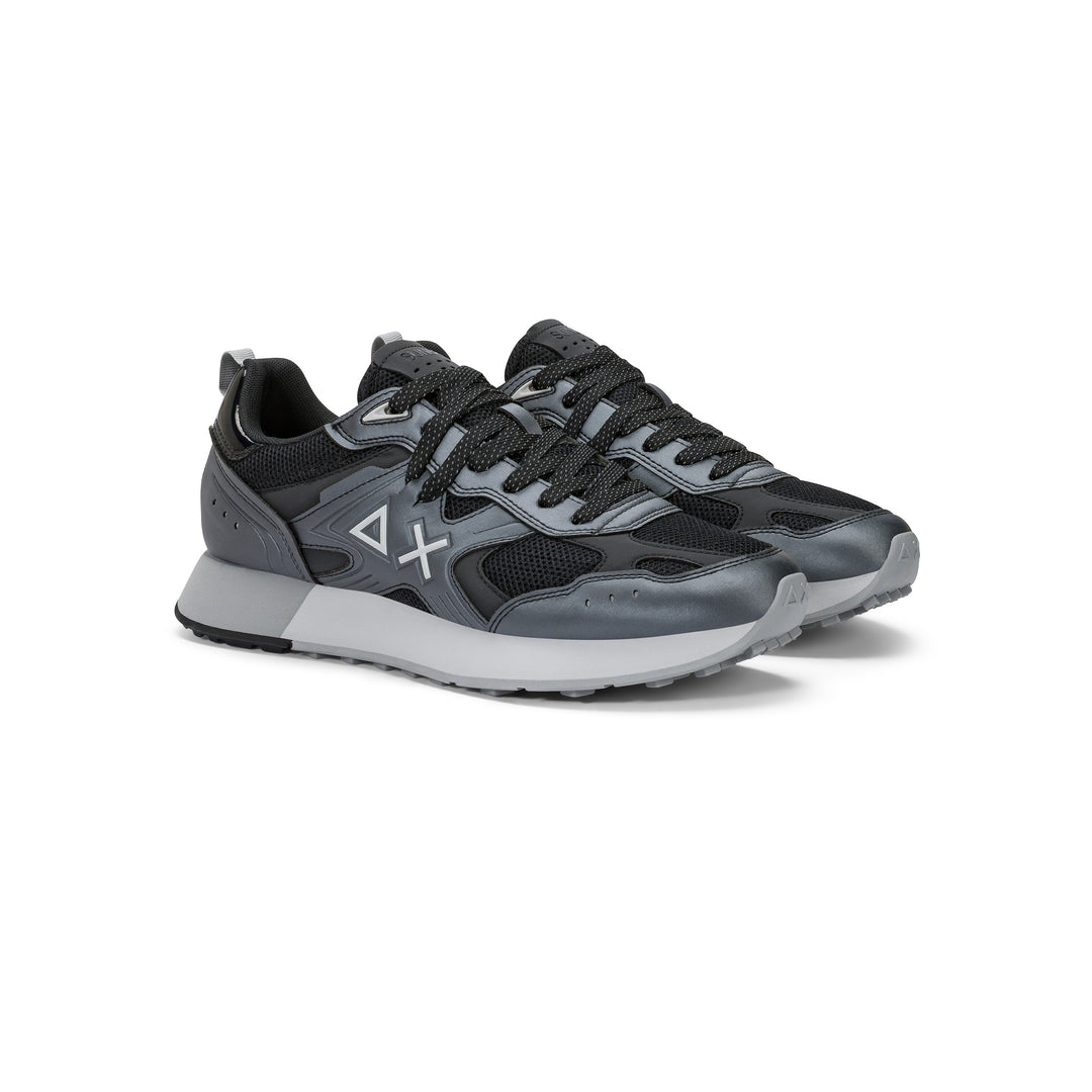 Black Jaki 2.0 Silver mesh sneaker