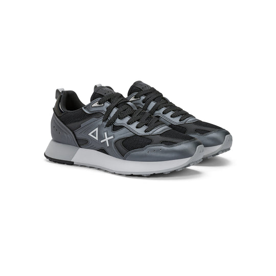 Black Jaki 2.0 Silver mesh sneaker