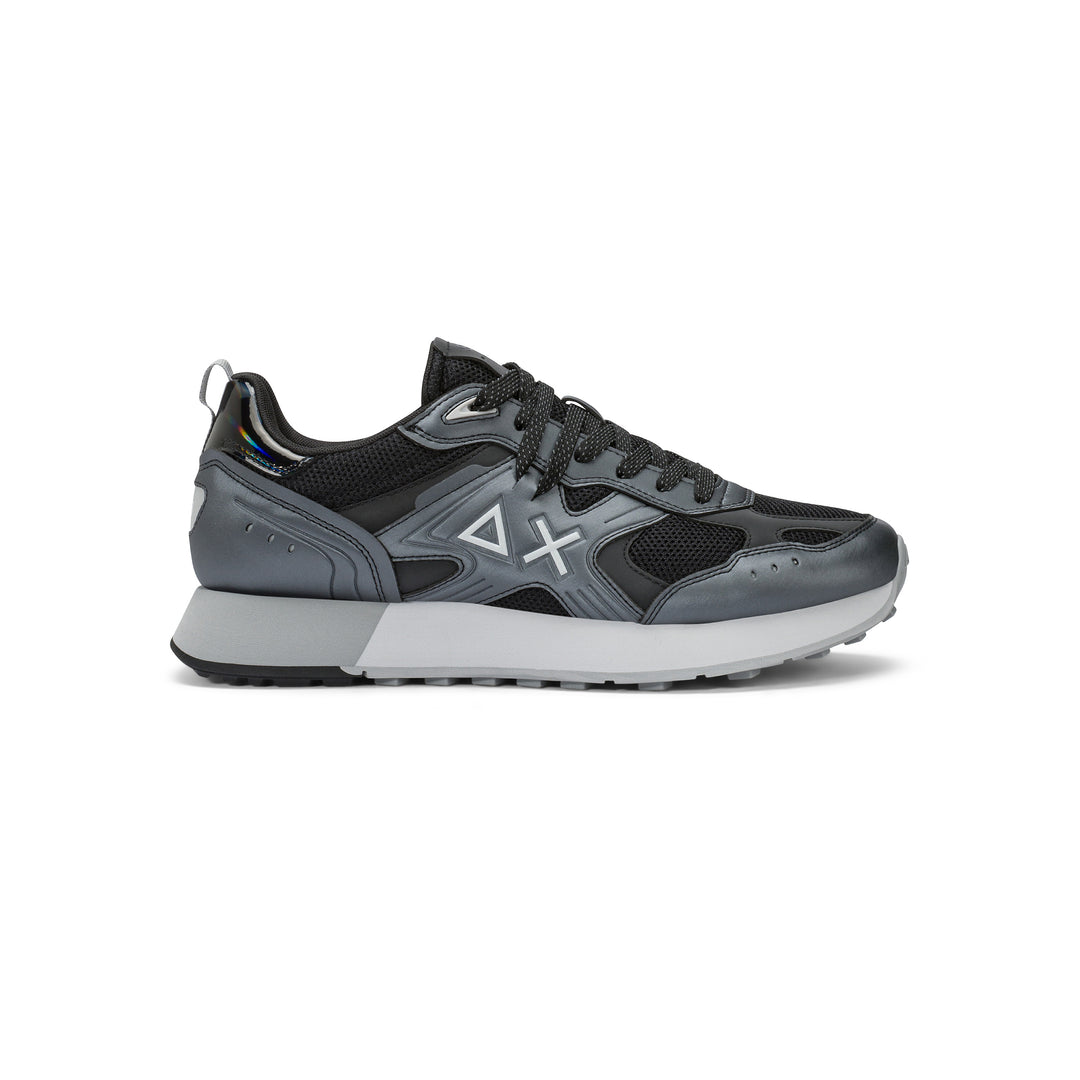 Black Jaki 2.0 Silver mesh sneaker