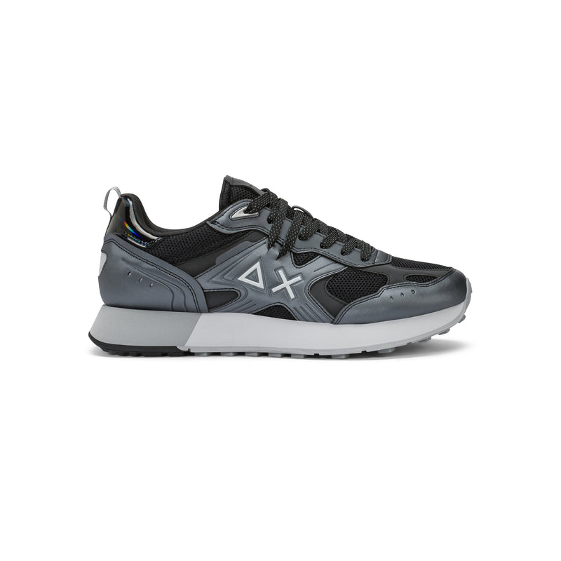 Black Jaki 2.0 Silver mesh sneaker