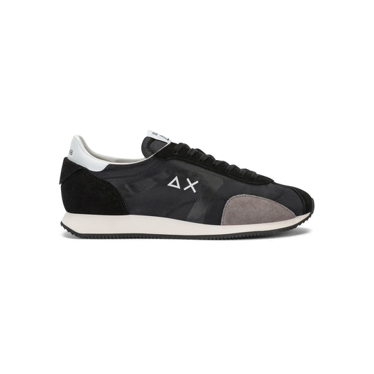 Black Easy Runner suede and nylon sneaker