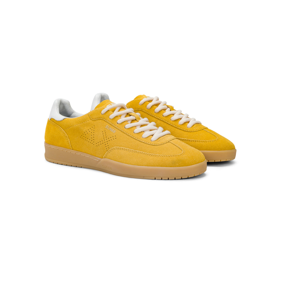 Yellow California Sun suede sneaker