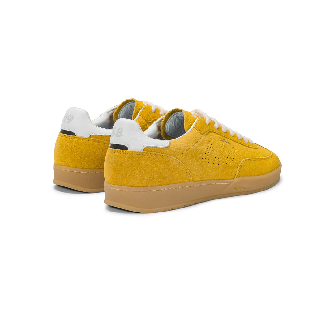 Yellow California Sun suede sneaker