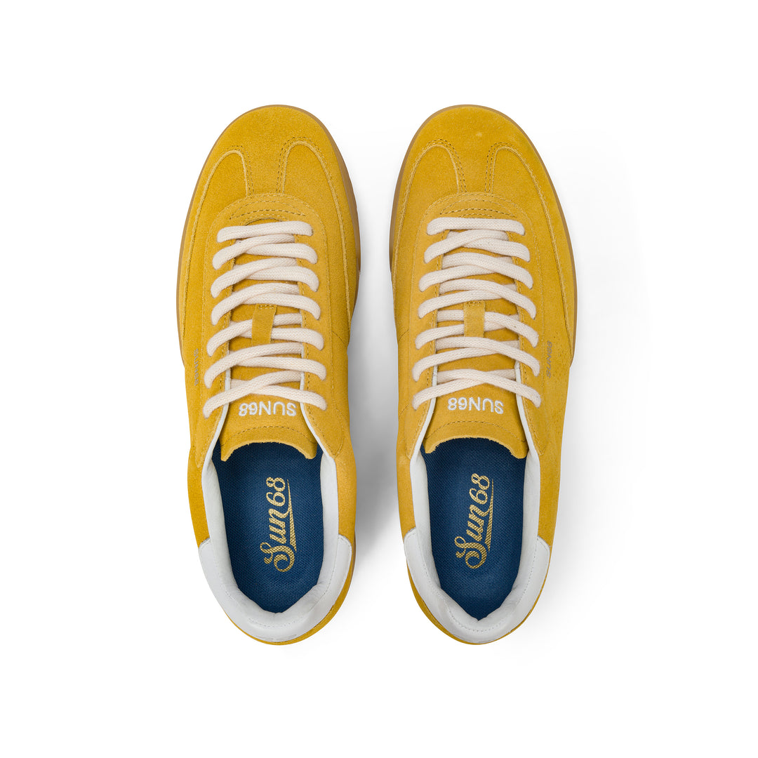 Yellow California Sun suede sneaker