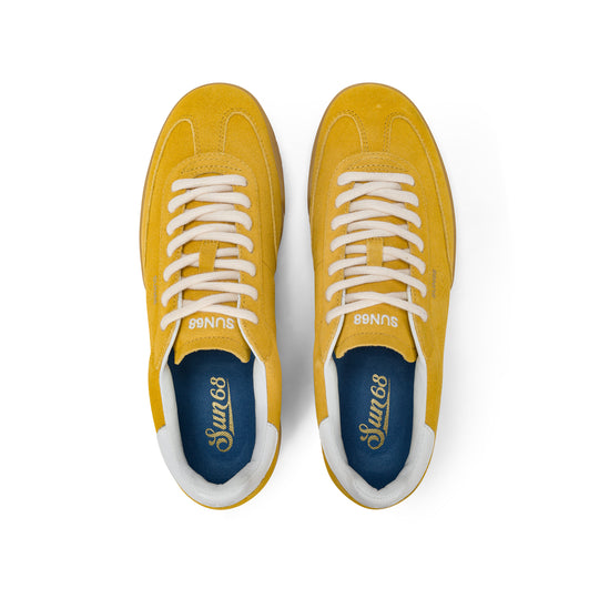 Yellow California Sun suede sneaker