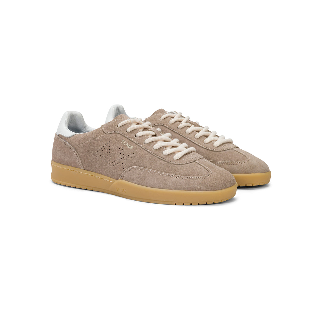 Stone grey California Sun suede sneaker