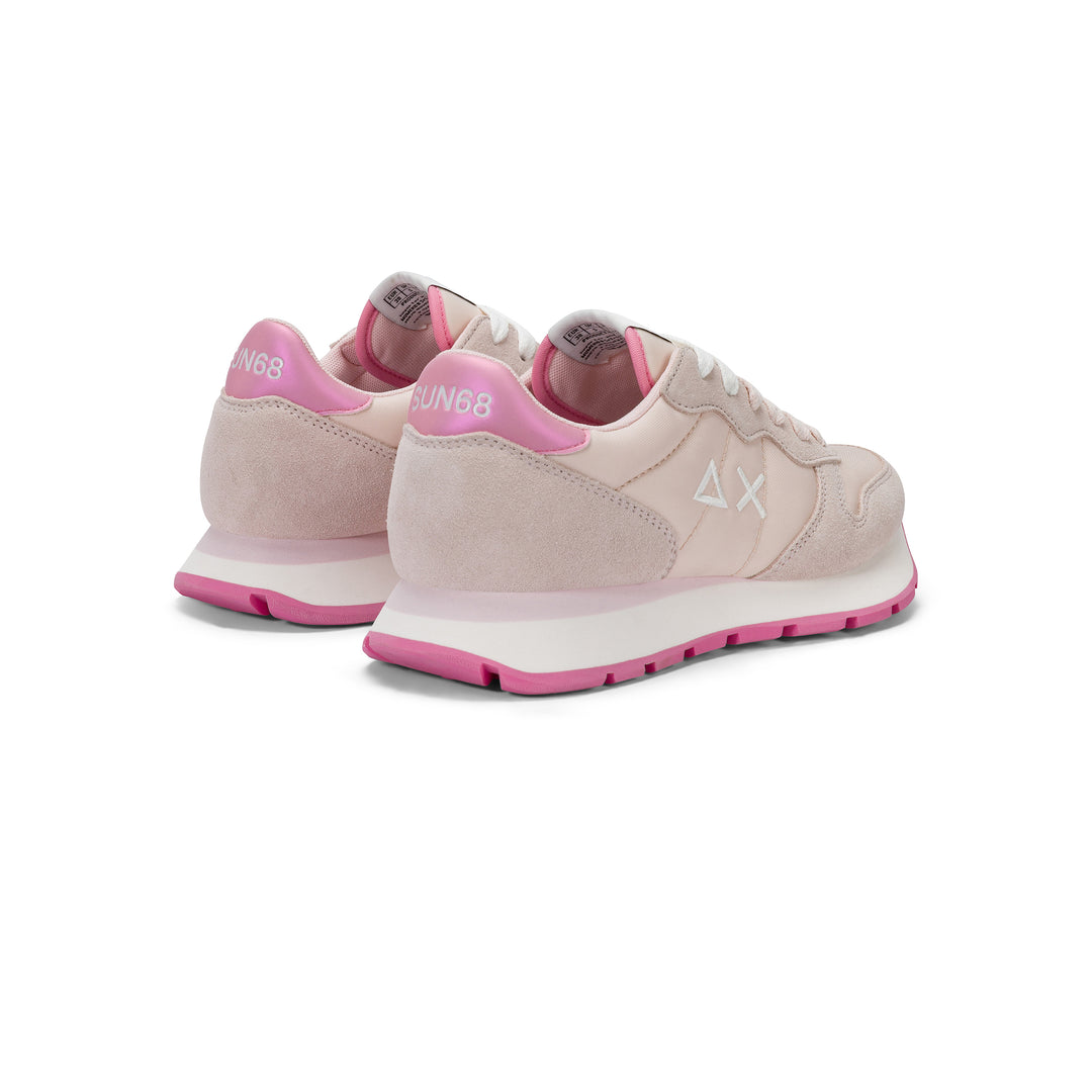 Porcelain pink Ally Solid suede and nylon sneaker