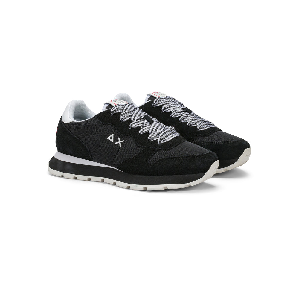 Black Ally Sweet Summer suede and nylon sneaker