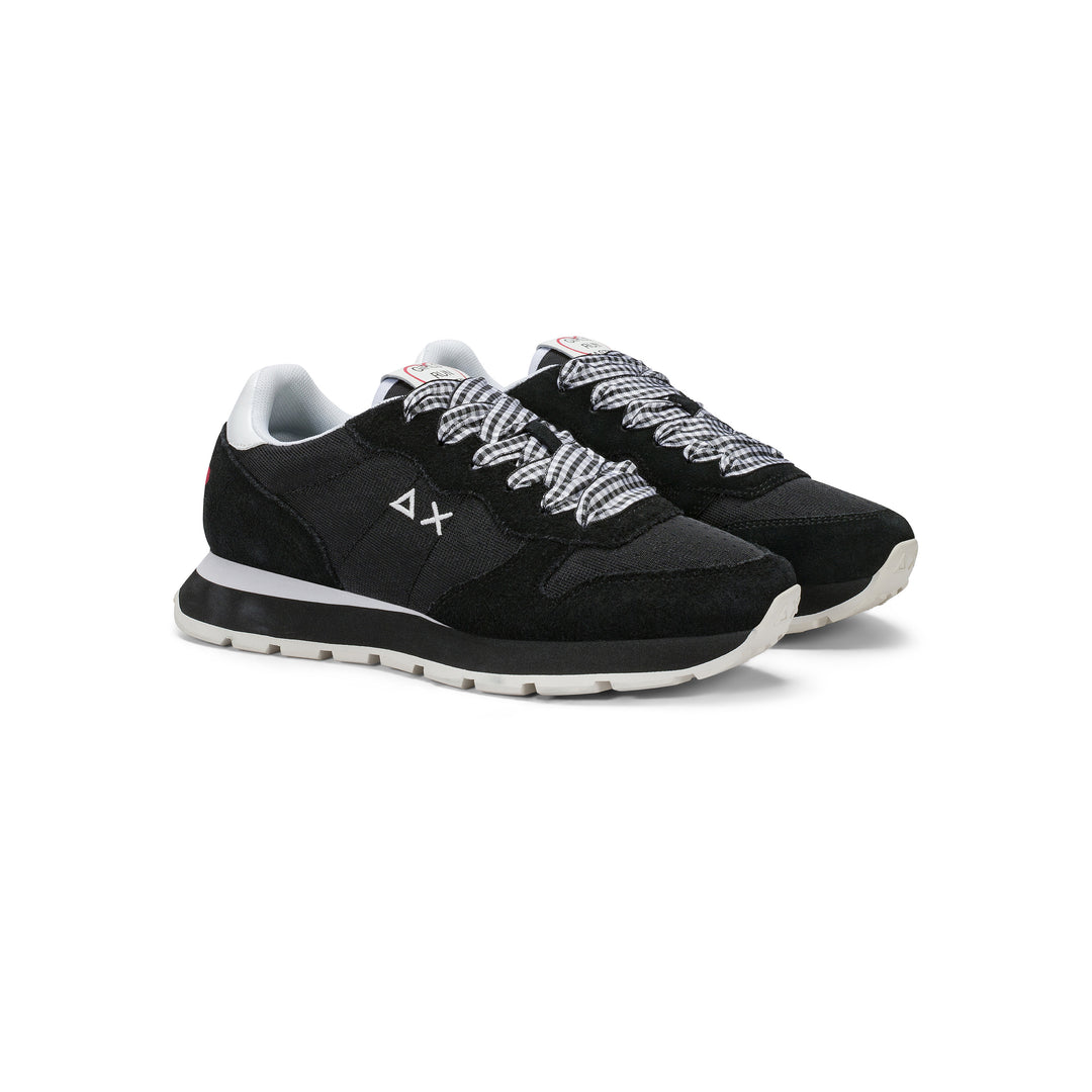 Black Ally Sweet Summer suede and nylon sneaker
