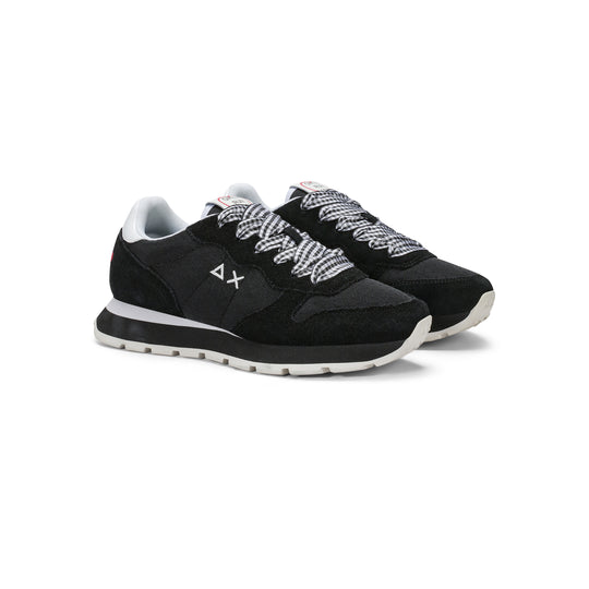 Black Ally Sweet Summer suede and nylon sneaker
