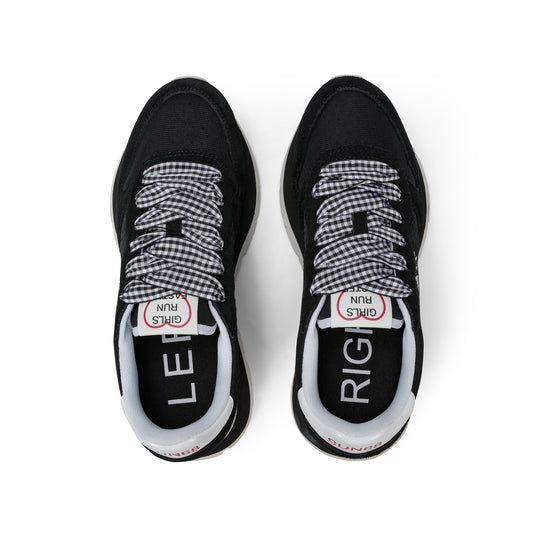 Black Ally Sweet Summer suede and nylon sneaker