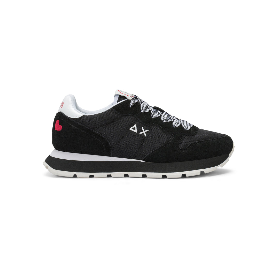 Black Ally Sweet Summer suede and nylon sneaker