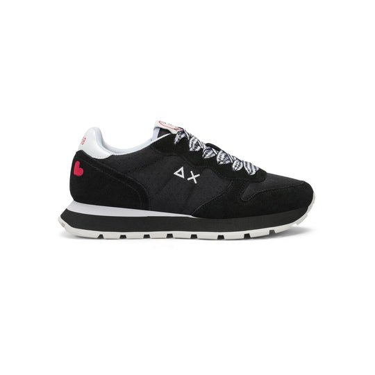 Black Ally Sweet Summer suede and nylon sneaker