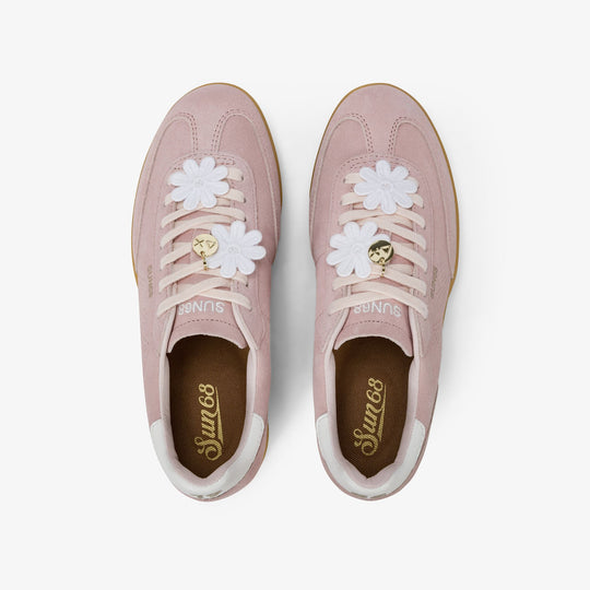 Pink California Sun suede sneaker