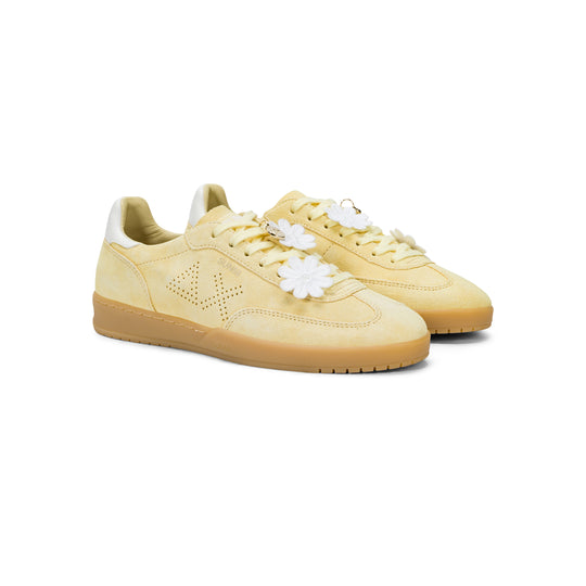Lemon yellow California Sun suede sneaker