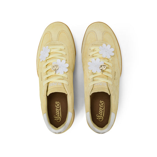 Lemon yellow California Sun suede sneaker