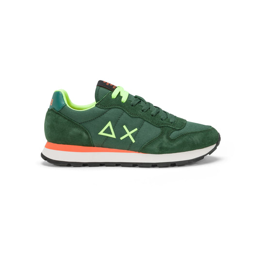 SUN68 TOM FLUO DARK GREEN SNEAKERS FOR MEN