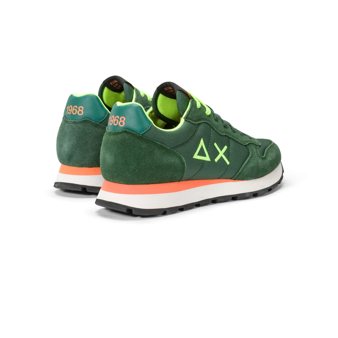 SUN68 TOM FLUO DARK GREEN SNEAKERS FOR MEN