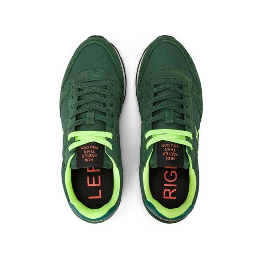 SUN68 TOM FLUO DARK GREEN SNEAKERS FOR MEN