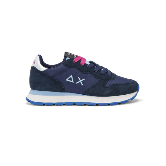 SUN68 ALLY SOLID NYLON NAVY BLUE SNEAKERS FOR WOMEN