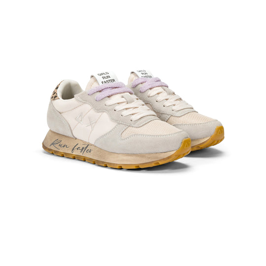 SUN68 ALLY VINTAGE OFF WHITE SNEAKERS FOR WOMEN