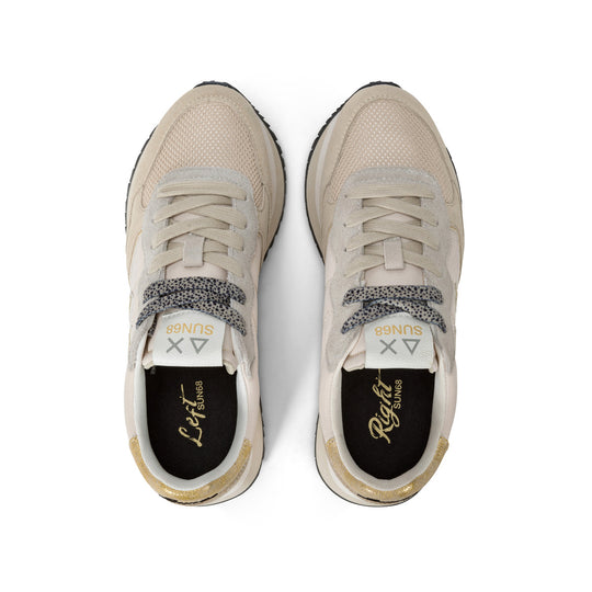 SUN68 BIG ALLY SOLID OFF WHITE SNEAKERS FOR WOMEN