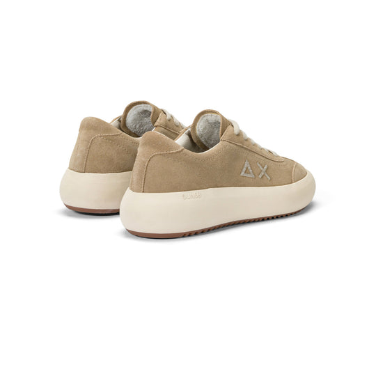 SUN68 JUNO SUEDE DARK BEIGE SNEAKERS FOR WOMEN