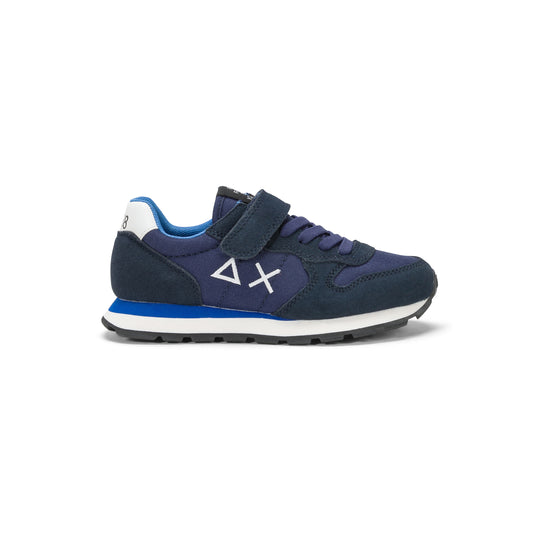 SUN68 TOM SOLID NYLON NAVY BLUE SNEAKERS FOR BOYS