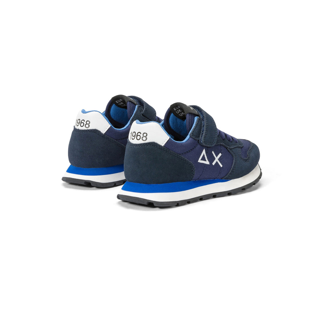 SUN68 TOM SOLID NYLON NAVY BLUE SNEAKERS FOR BOYS