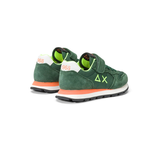 SUN68 TOM FLUO DARK GREEN SNEAKERS FOR BOYS