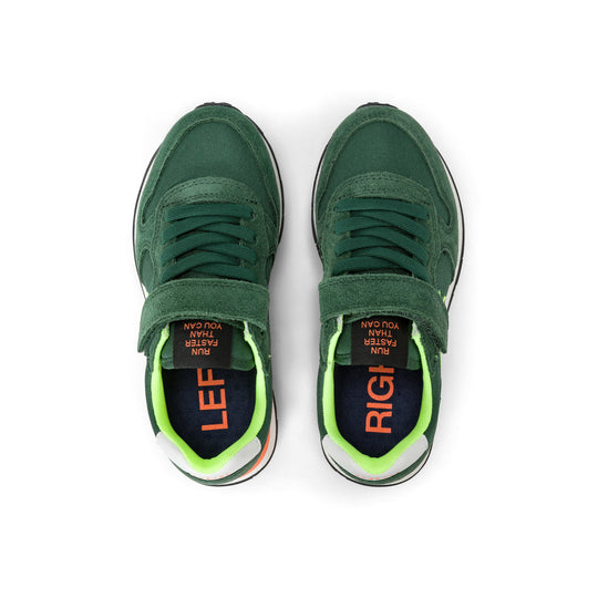 SUN68 TOM FLUO DARK GREEN SNEAKERS FOR BOYS