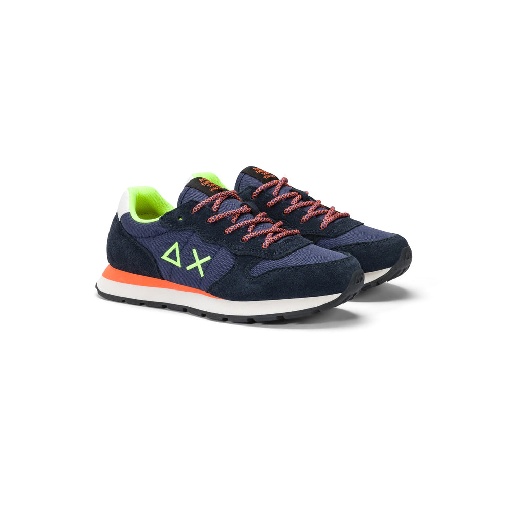 SUN68 TOM FLUO NAVY BLUE SNEAKERS FOR TEEN BOYS