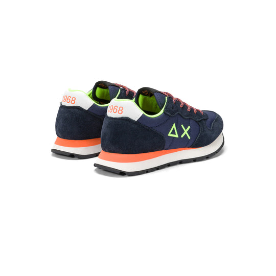 SUN68 TOM FLUO NAVY BLUE SNEAKERS FOR TEEN BOYS