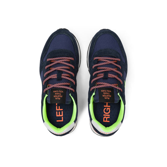 SUN68 TOM FLUO NAVY BLUE SNEAKERS FOR TEEN BOYS