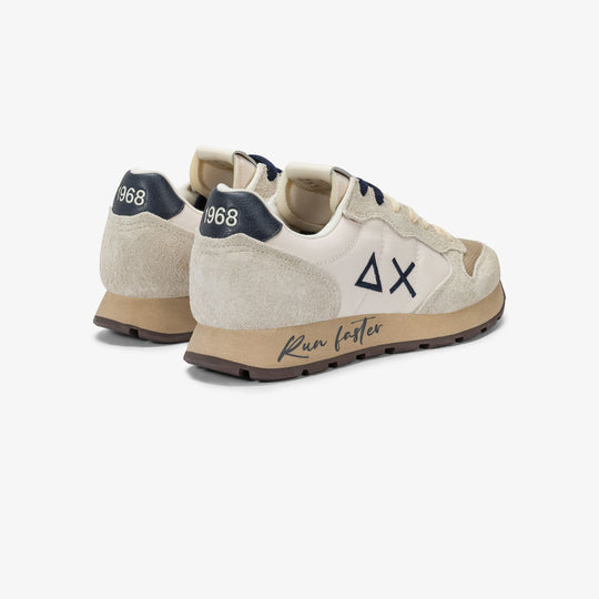 OFF WHITE TOM VINTAGE NYLON AND SUEDE SNEAKER