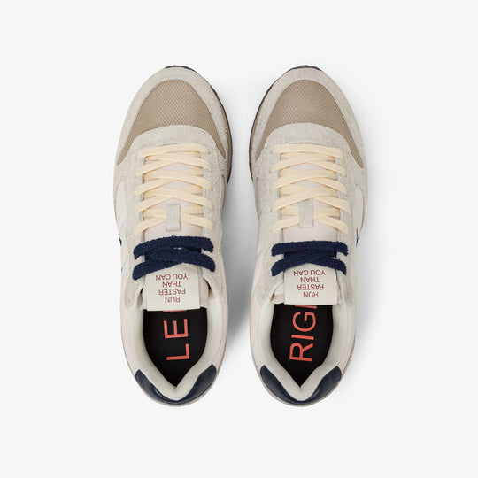 OFF WHITE TOM VINTAGE NYLON AND SUEDE SNEAKER