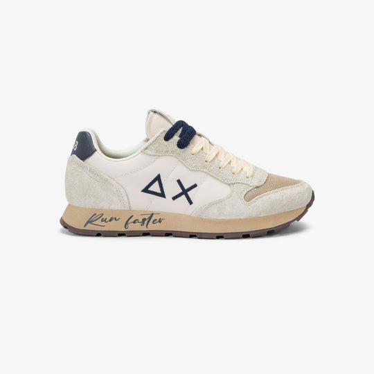 OFF WHITE TOM VINTAGE NYLON AND SUEDE SNEAKER
