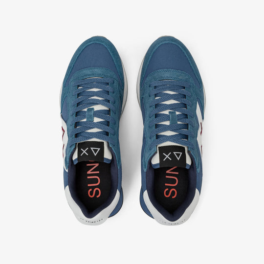 DARK AVIO JAKI SOLID NYLON AND SUEDE SNEAKER