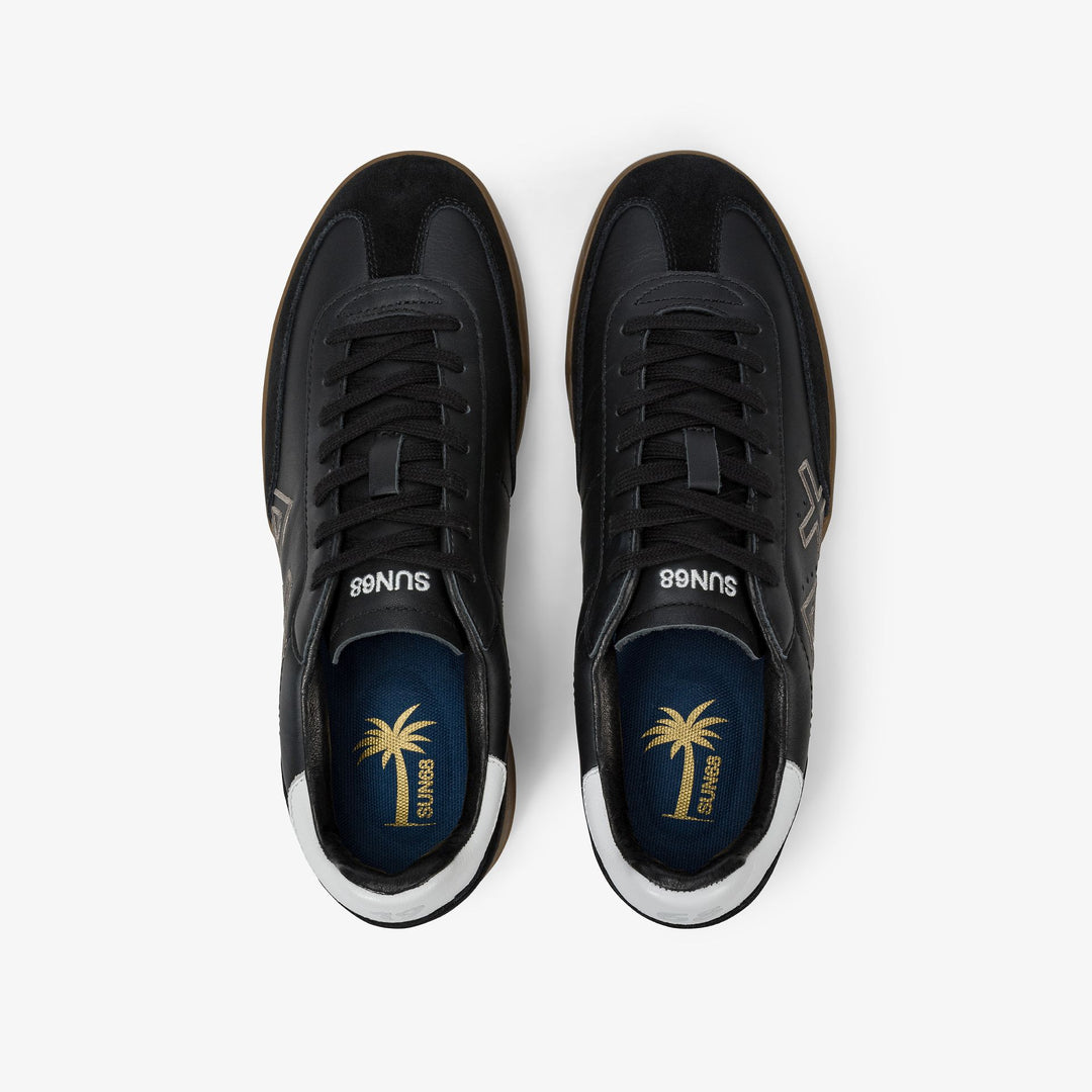BLACK CALIFORNIA SUN LEATHER SNEAKER
