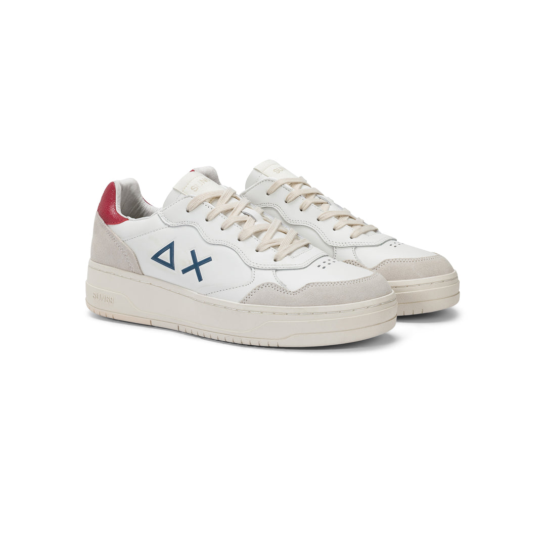 BORDEAUX BIG BASKET LEATHER SNEAKER