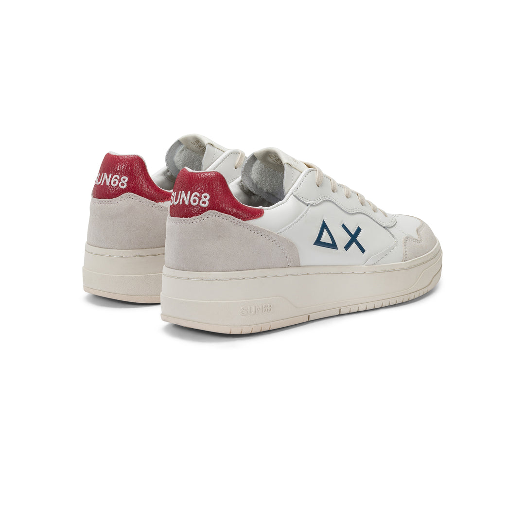 BORDEAUX BIG BASKET LEATHER SNEAKER