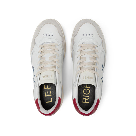 BORDEAUX BIG BASKET LEATHER SNEAKER