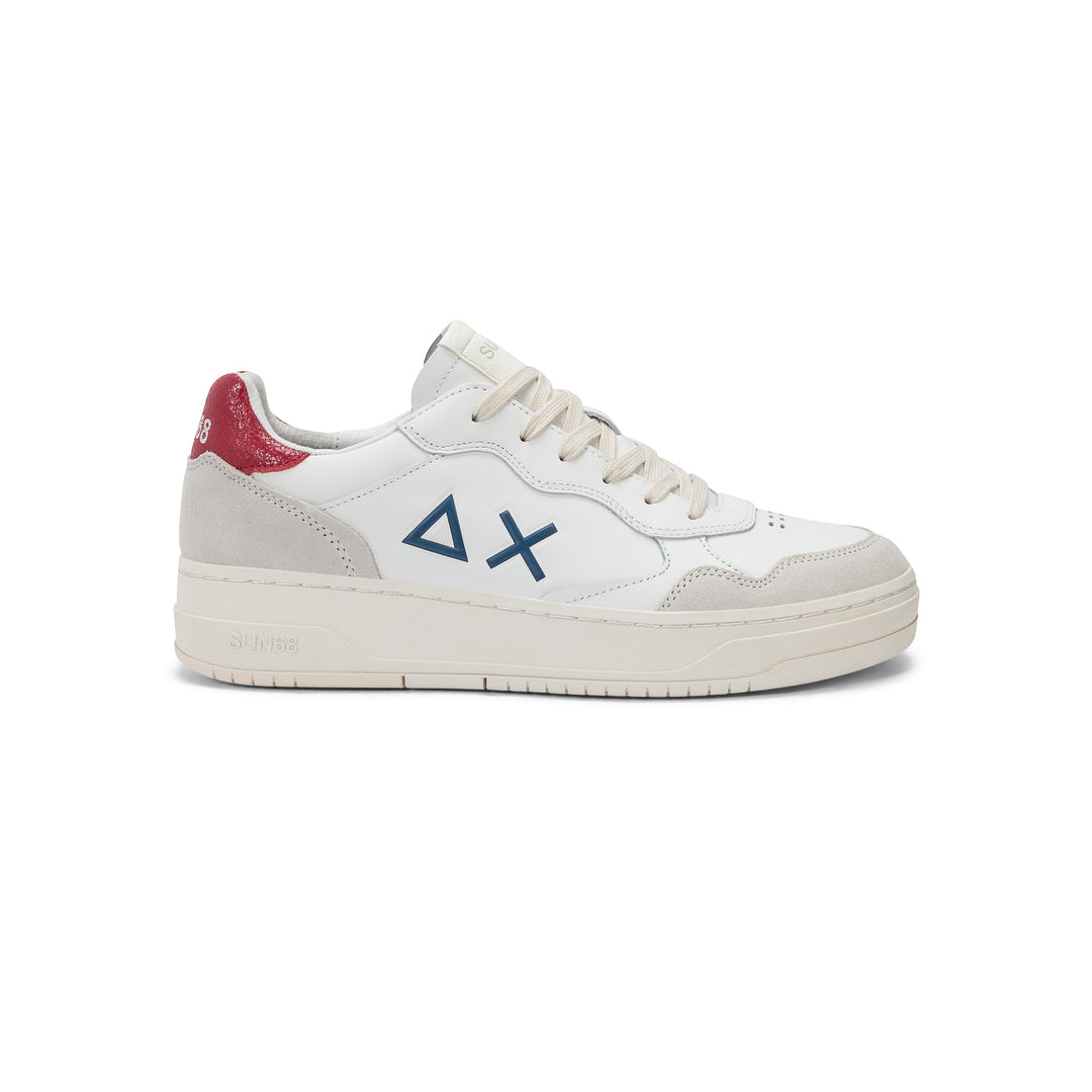 BORDEAUX BIG BASKET LEATHER SNEAKER