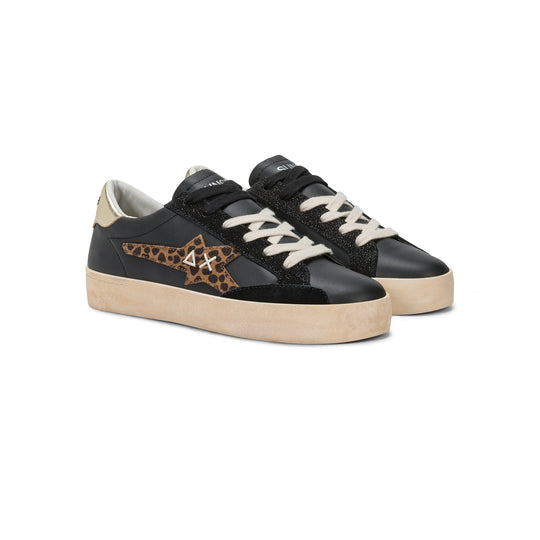 White/black Katy Leather