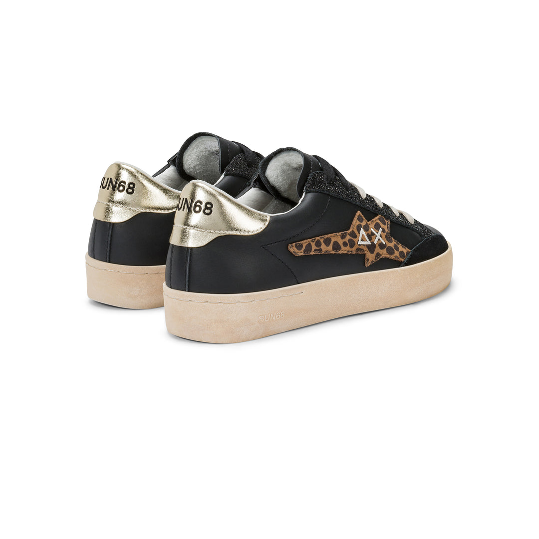 White/black Katy Leather
