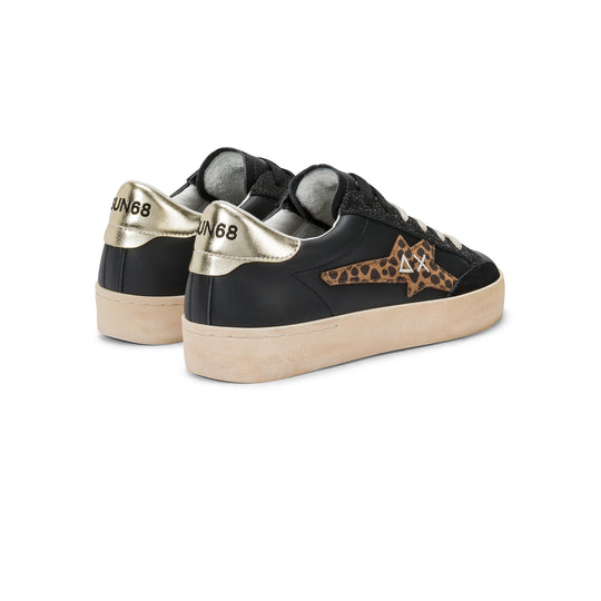 White/black Katy Leather